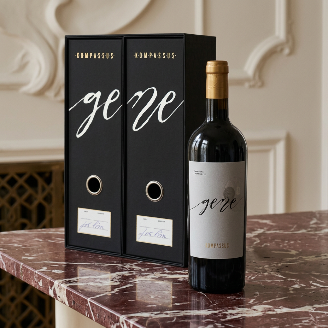 Coffret Kompassus Gene Red, 75cl