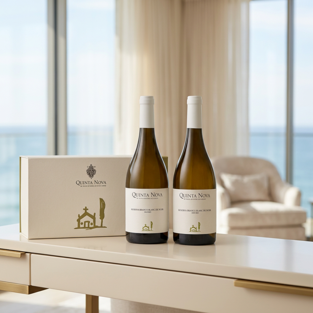Coffret Quinta Nova Reserva Blanc de Noir Branco, 75cl