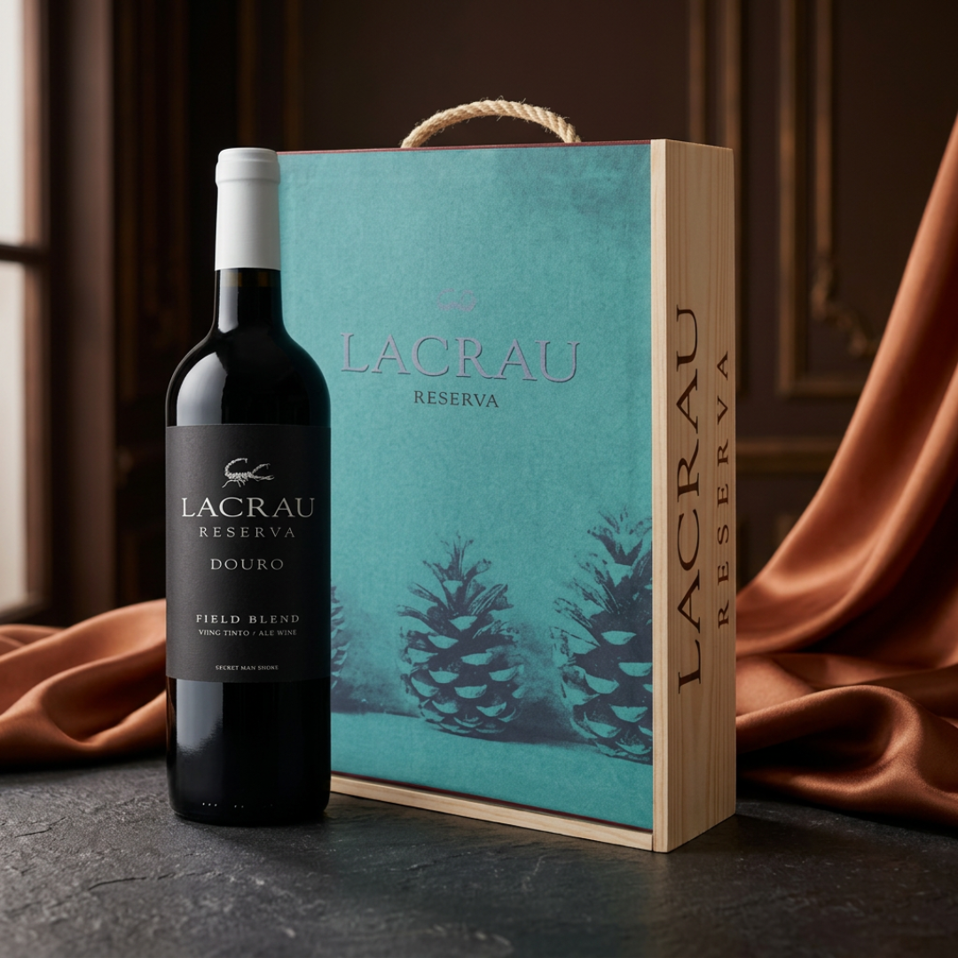 Coffret Lacrau Reserva Tinto, 75cl