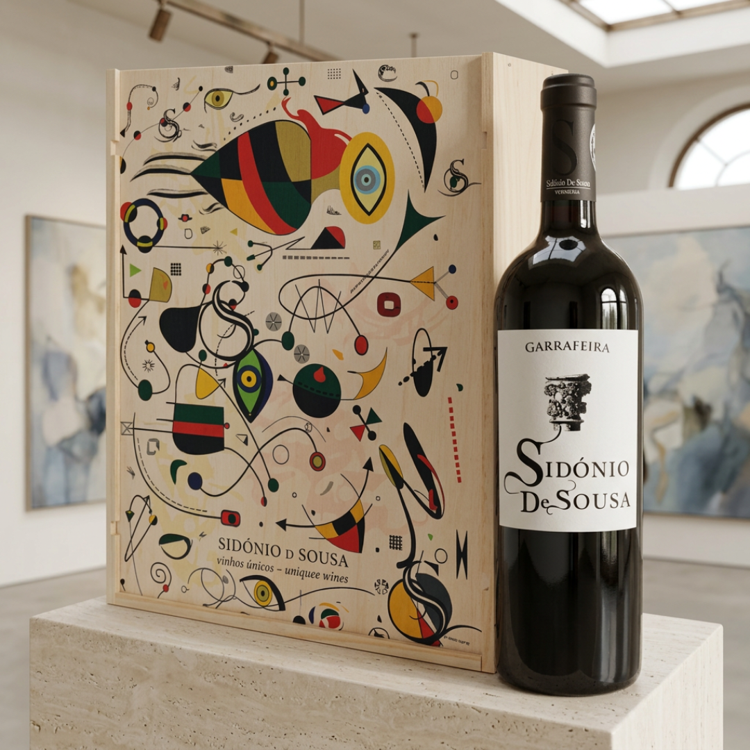 Coffret Sidónio de Sousa Garrafeira Tinto 2017, 75cl