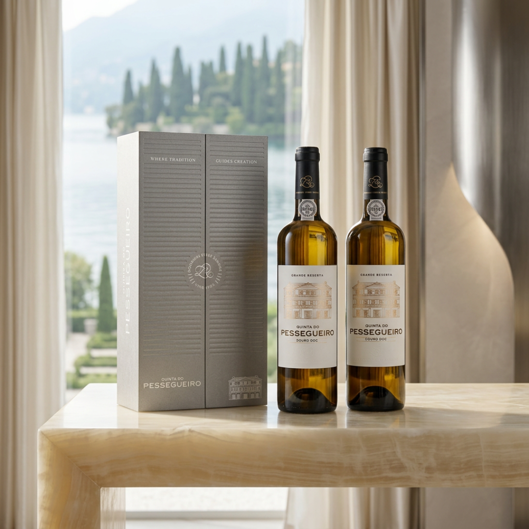 Coffret Quinta do Pessegueiro Grande Reserva Branco 2024, 75cl