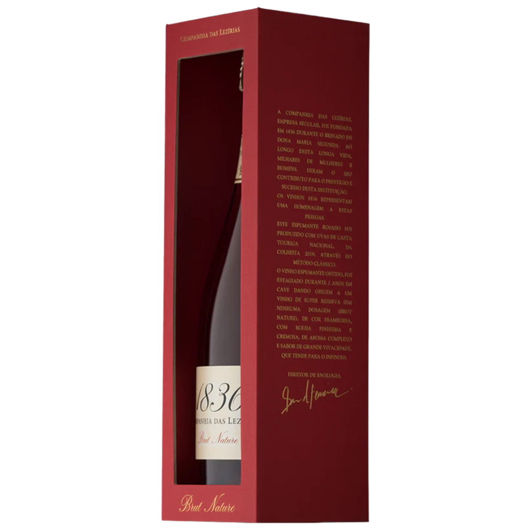 Companhia das Lezírias Sparkling Wine 1836 Rosé Brut Nature 2019, 75cl