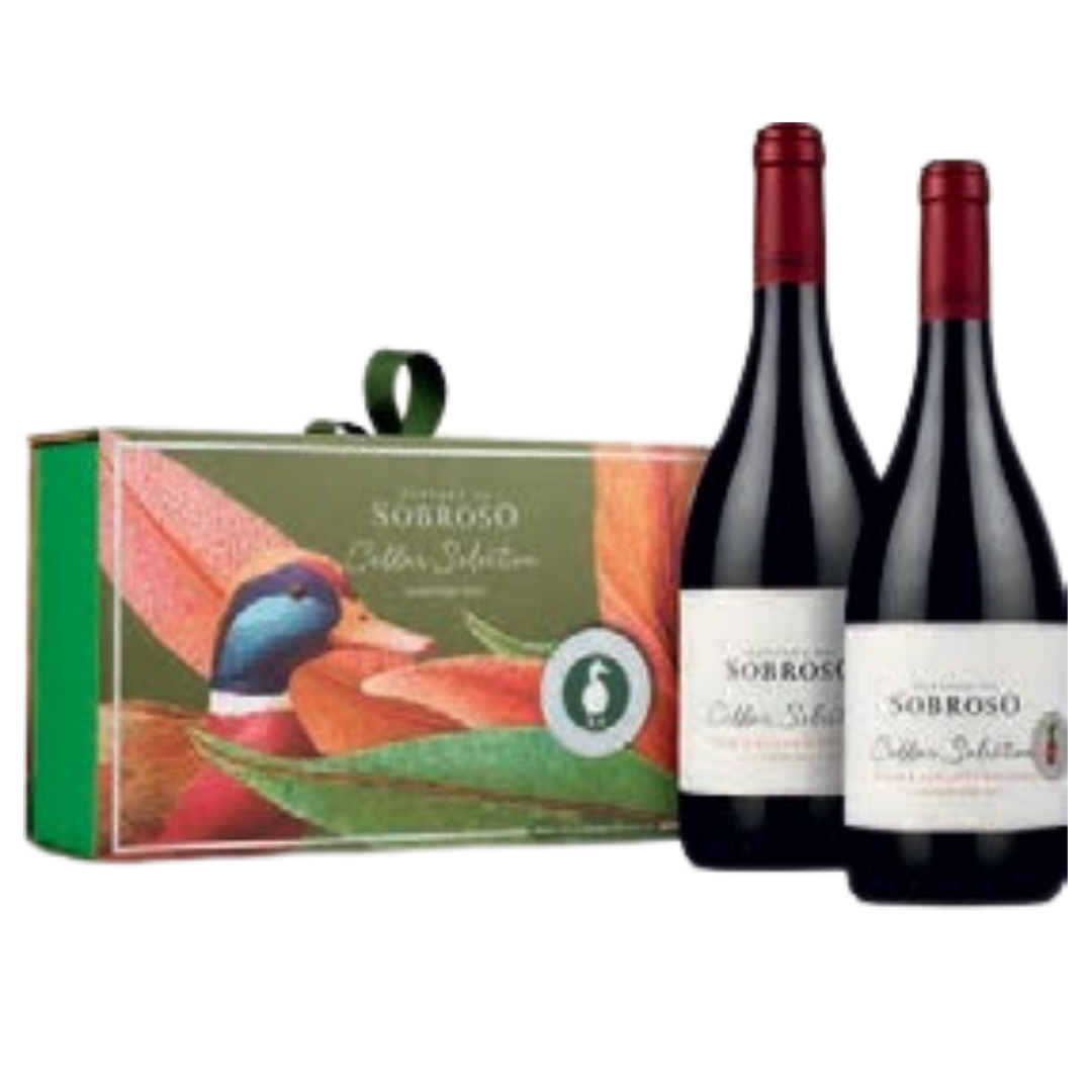 Coffret 2 Garrafas Sobroso Cellar Selection Tinto 2022, 75cl