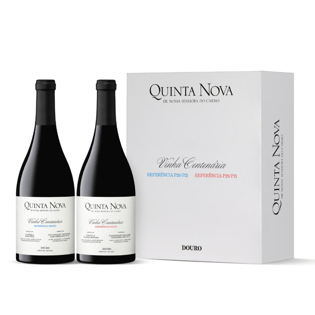 Coffret 2 Garrafas Quinta Nova Vinha Centenária Tinto 2021, 75cl