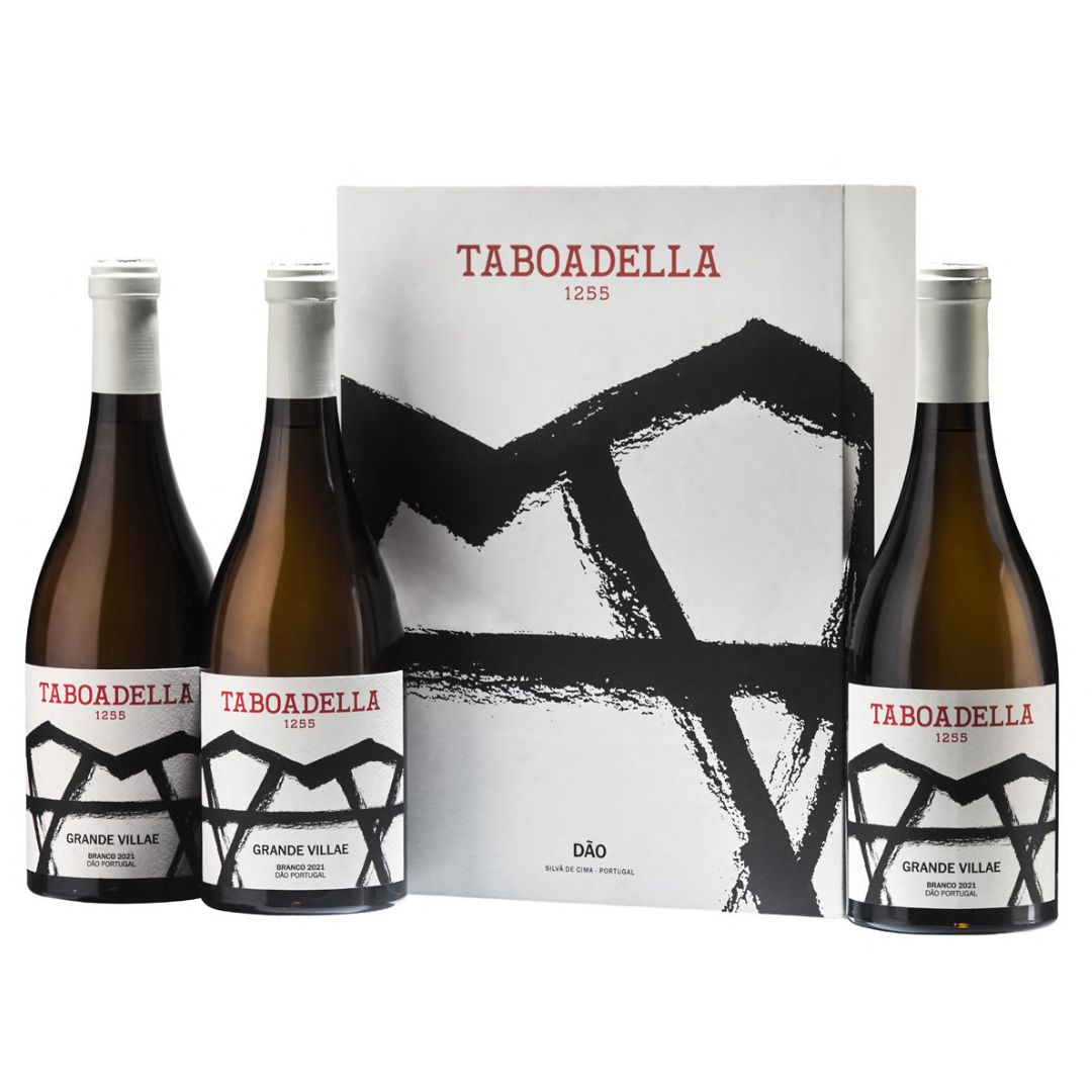 Conjunto 3 Garrafas Taboadella Grande Villae Branco 2022, 75cl