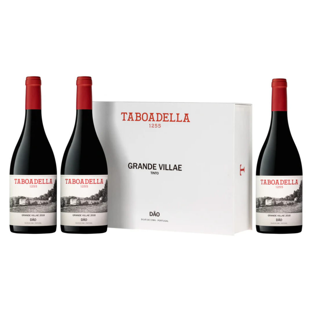 Conjunto 3 Garrafas Taboadella Grande Villae Tinto 2020, 75cl