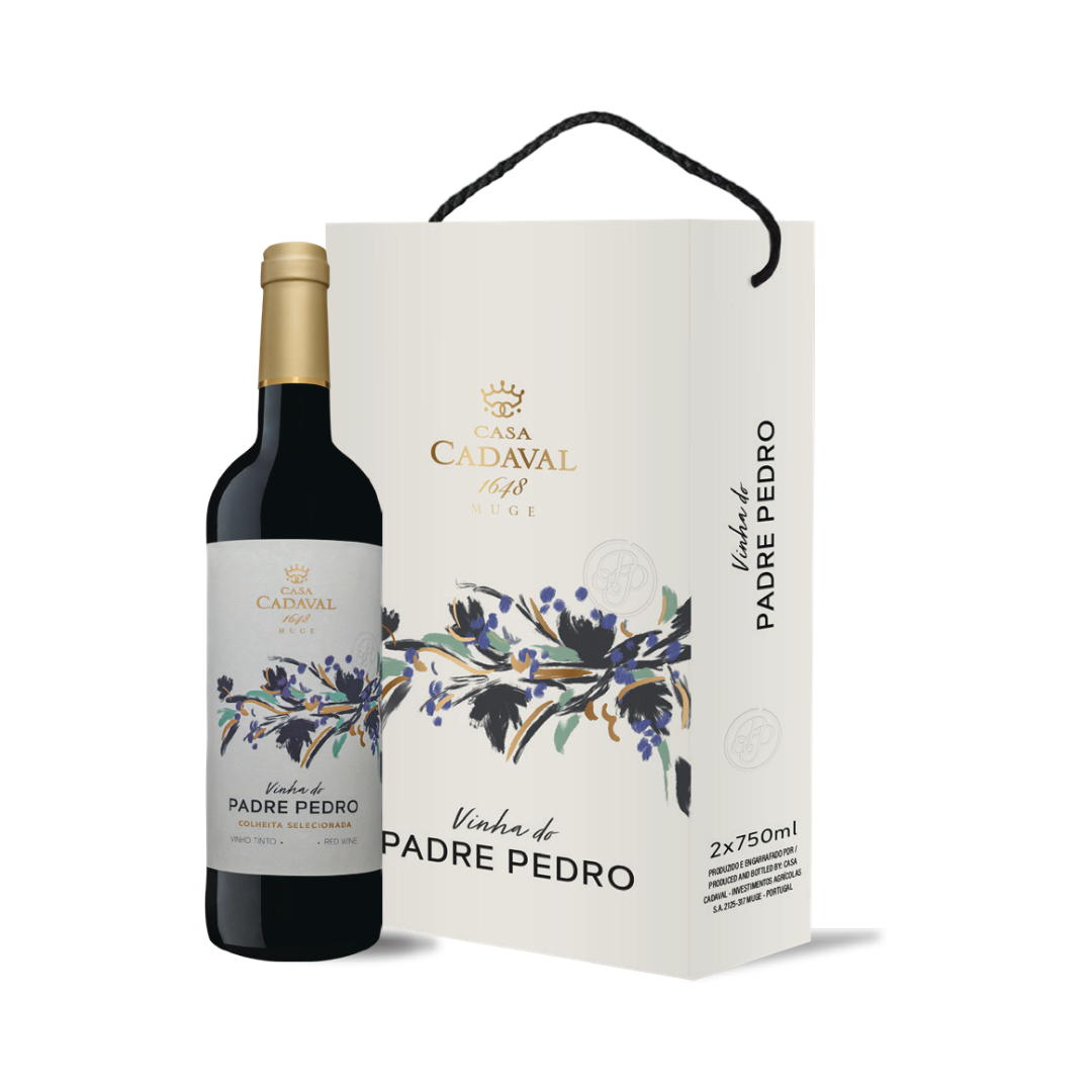 Conjunto Casa Cadaval Vinha do Padre Pedro Tinto 2023, 75cl