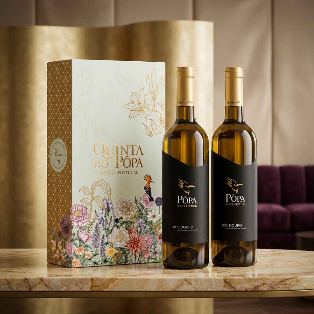 Coffret Pôpa Black Edition Branco, 75cl