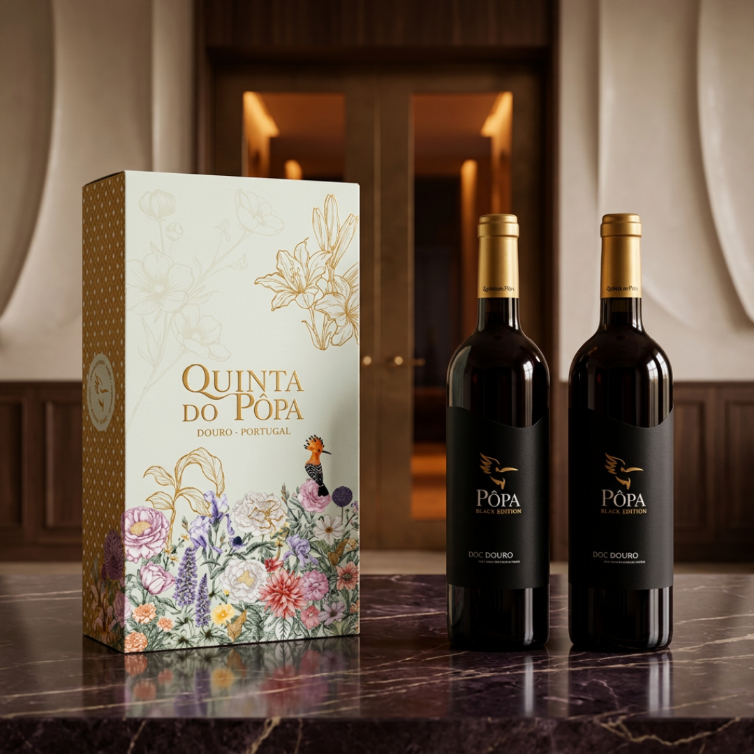 Coffret Pôpa Black Edition Tinto, 75cl