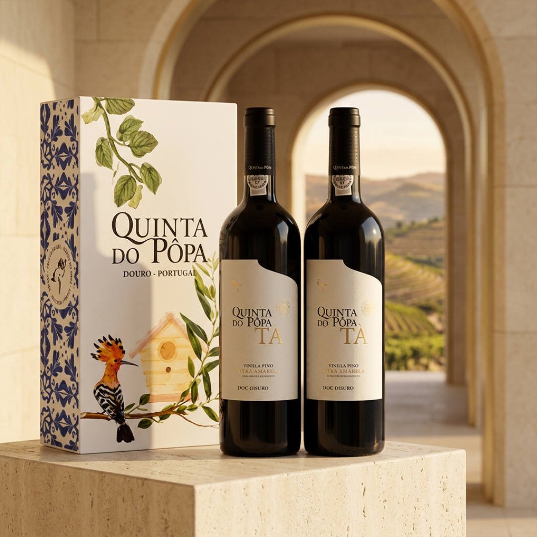 Coffret Pôpa Tinta Amarela Tinto, 75cl