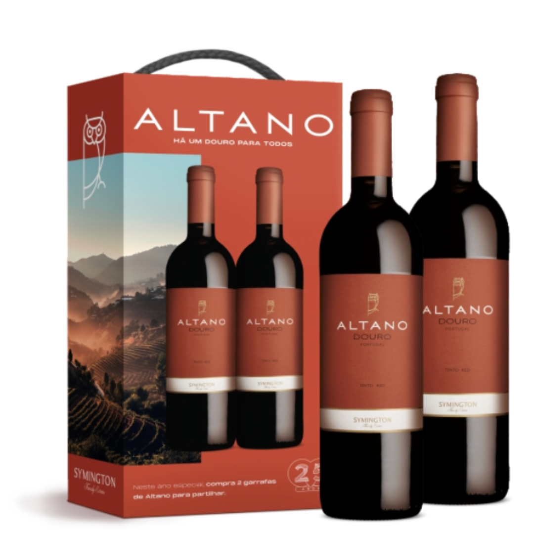 Coffret 2 Garrafas Altano Tinto 2022, 75cl
