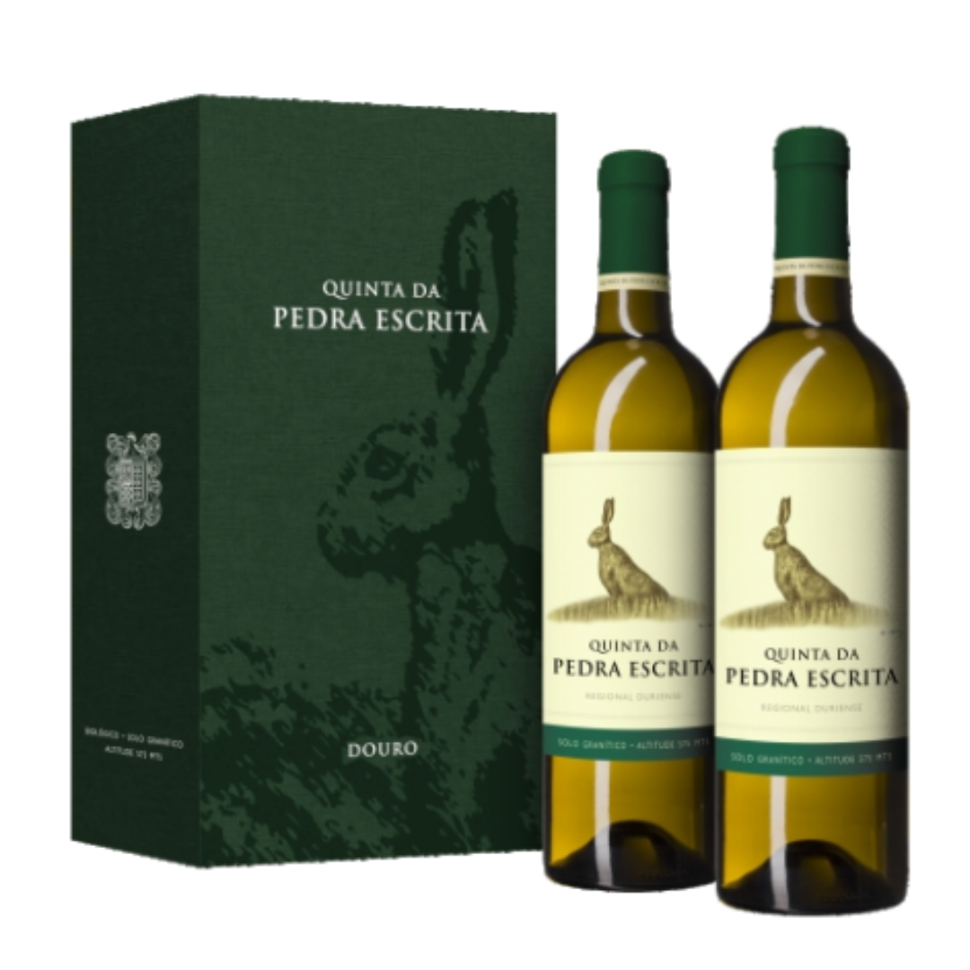 Coffret 2 Garrafas Quinta da Pedra Escrita Colheita Branco 2023, 75cl