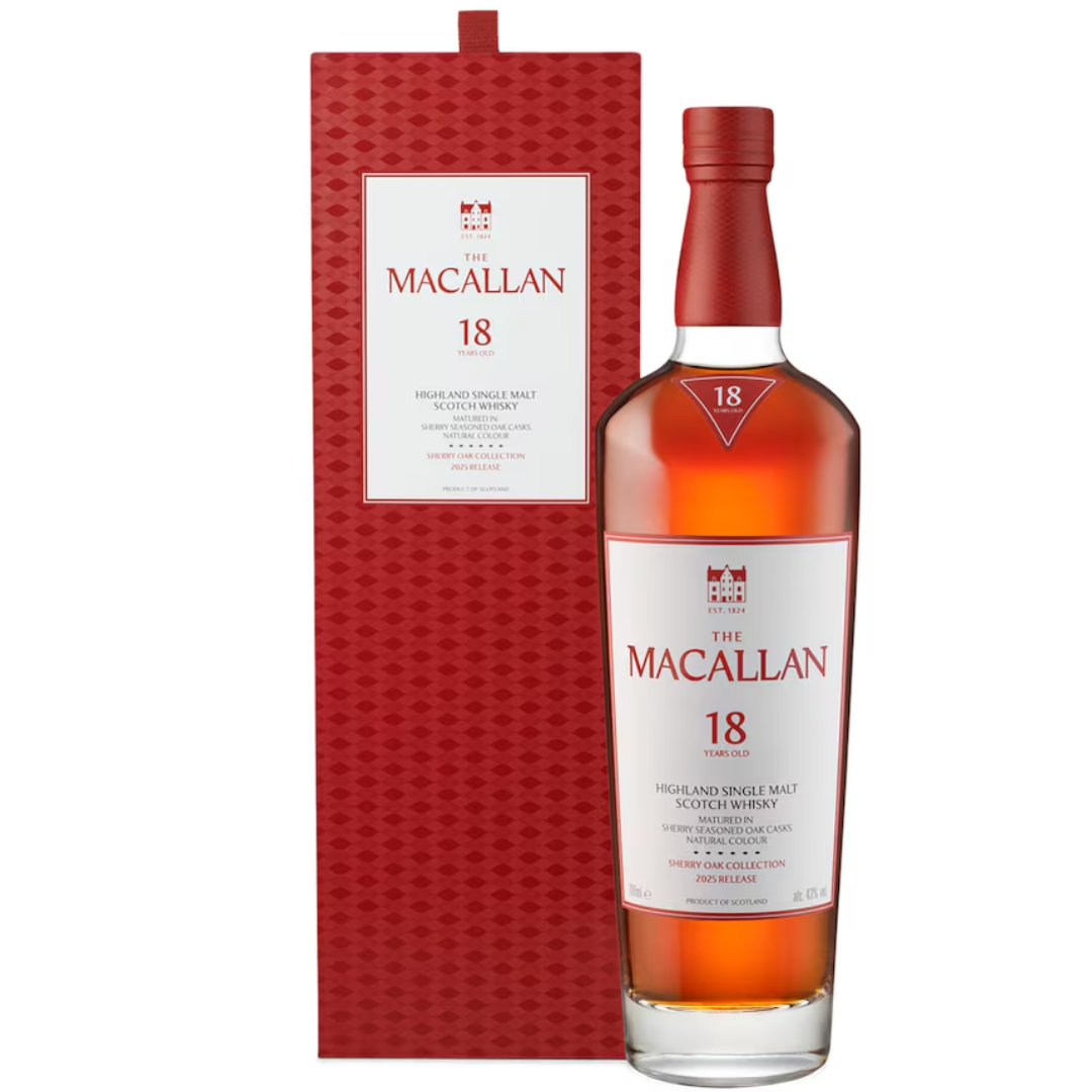 The Macallan 18 Year Old Sherry Oak Single Malt Scotch, 70cl
