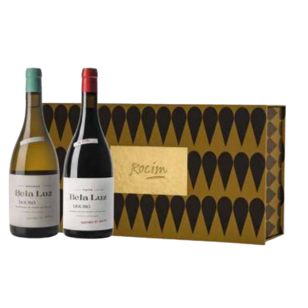 Coffret 2 Garrafas Rocim Bela Luz Tinto e Branco, 75cl