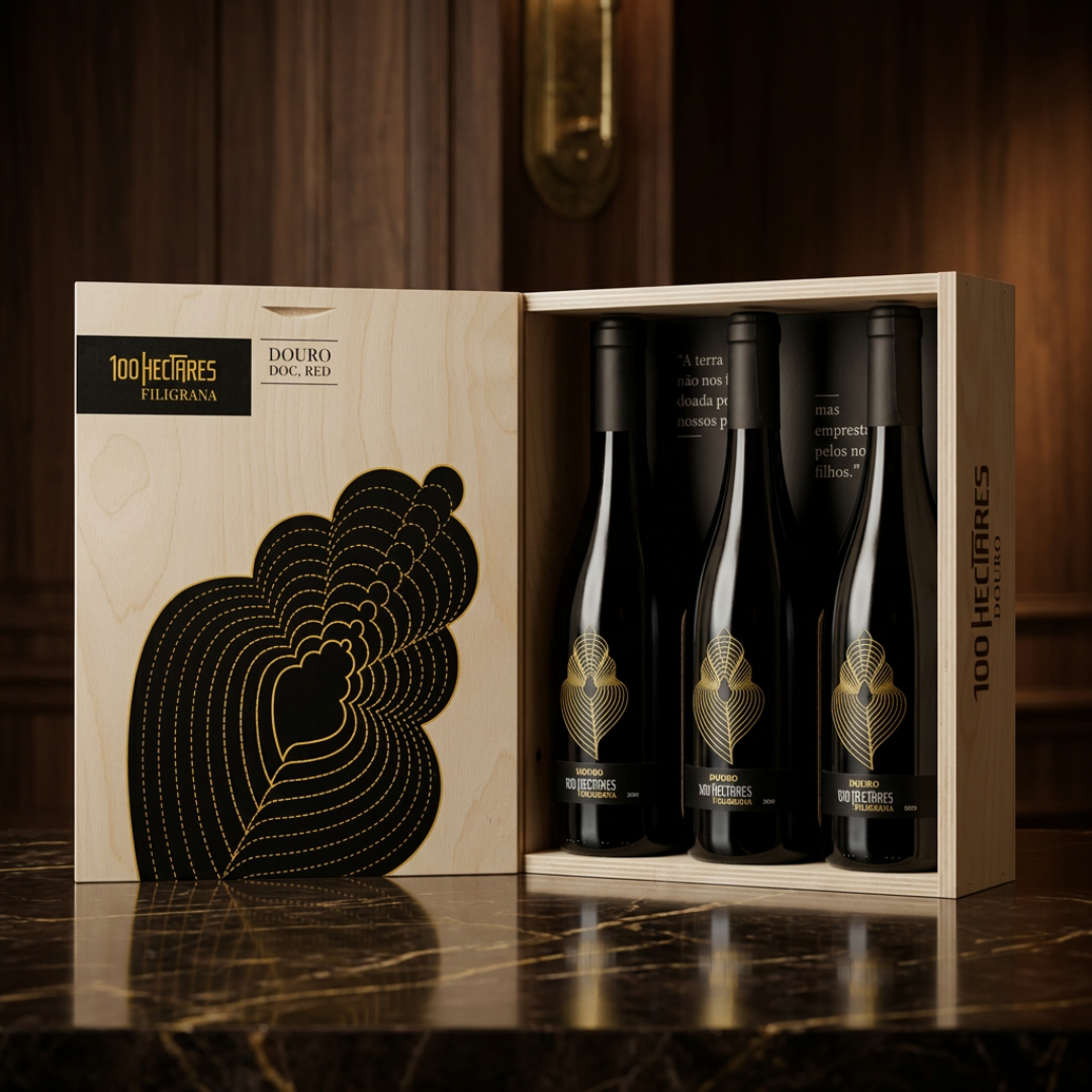 Coffret 100 hectares Filigrana Tinto, 75cl