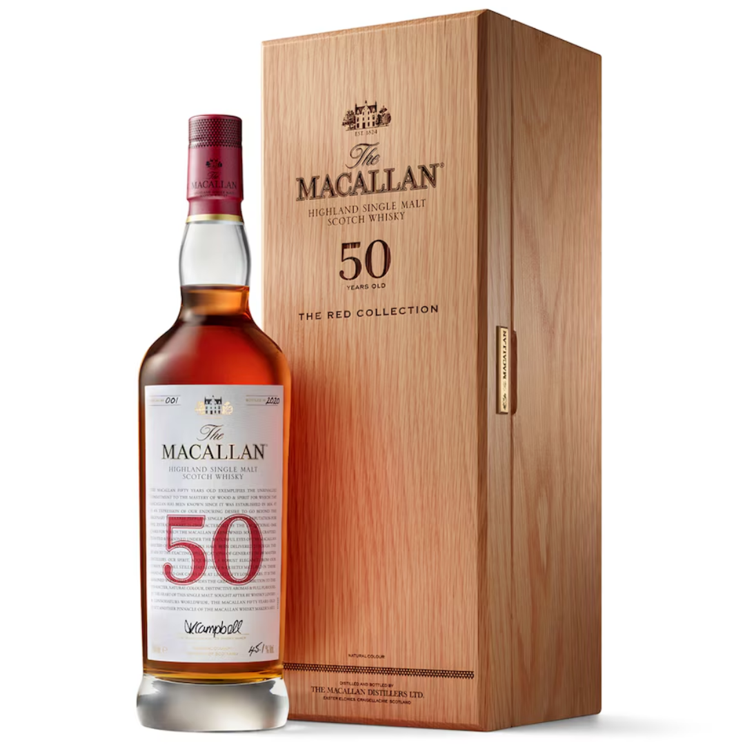 The Macallan The Red Collection 50 Years Old Single Malt Scotch, 70cl