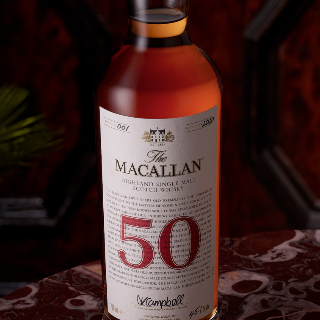 The Macallan The Red Collection 50 Years Old Single Malt Scotch, 70cl