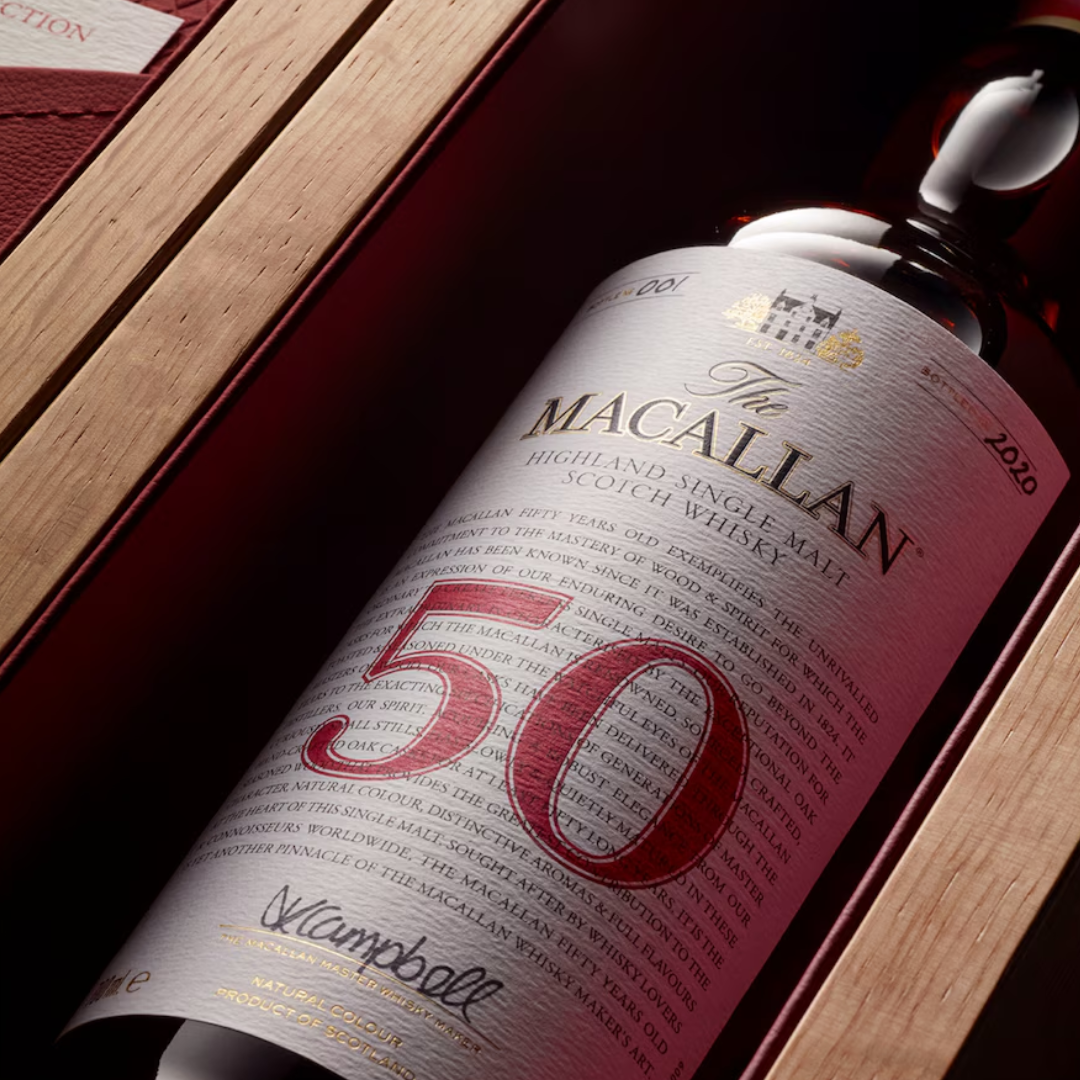 The Macallan The Red Collection 50 Years Old Single Malt Scotch, 70cl