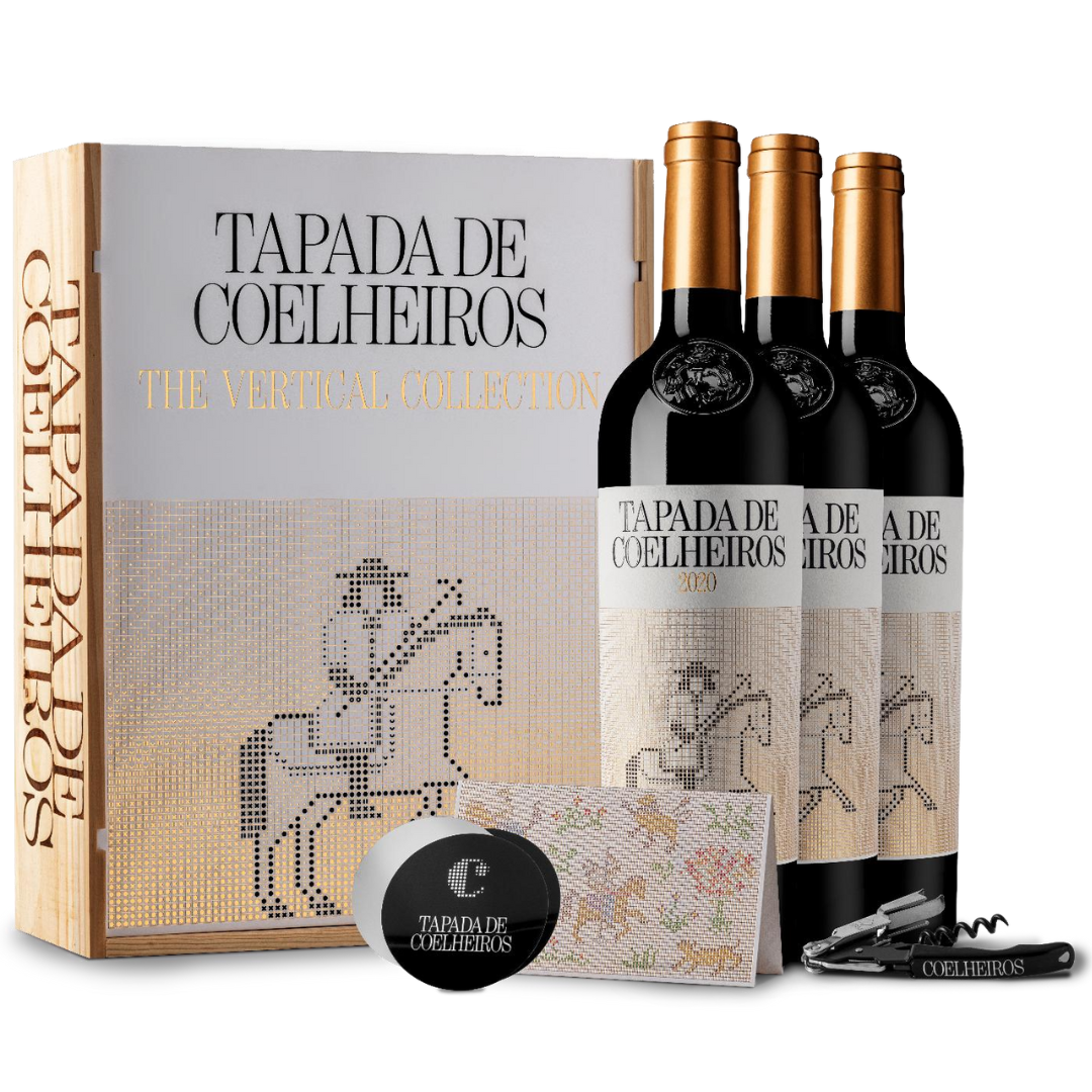 Conjunto 3 Garrafas Tapada de Coelheiros Vertical Collection, 75cl